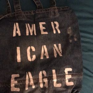 American Eagle distressed tote